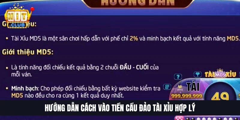 Hướng dẫn c&aacute;ch v&agrave;o tiền cầu đảo T&agrave;i Xỉu hợp l&yacute;